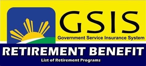 GSIS Retirement Benefit: List Of Retirement Programs Offered .
